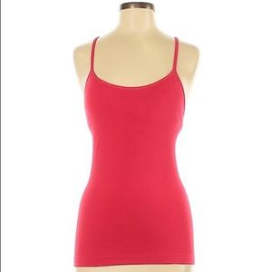 F21 Active - Red cami with shelf bra, Medium